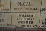 WEBBER William Shepstone 1910-1979