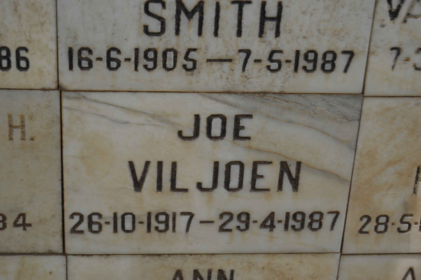 VILJOEN Joe 1917-1987