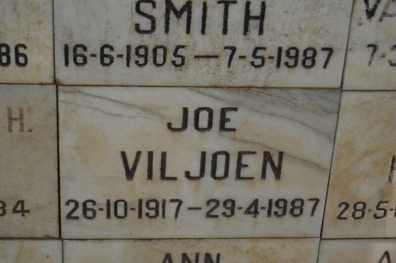 VILJOEN Joe 1917-1987