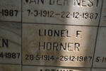 HORNER Lionel F. 1914-1987