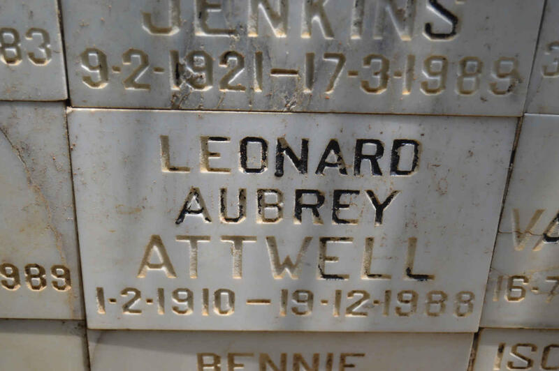 ATTWELL Leonard Aubrey 1910-1988
