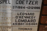 LOMBARD Leonard O'Kennedy 1922-1985