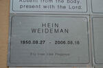WEIDEMAN Hein 1950-2006