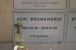 BRONKHORST Adri 1924-2013