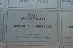 WEIDEMAN Dot 1928-2009
