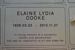 COOKE Elaine Lydia 1938-2013