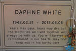 WHITE Daphne 1942-2013