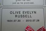 RUSSELL Olive Evelyn 1924-2013