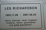 RICHARDSON Les 1920-2001
