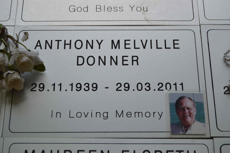 DONNER Anthony Melville 1939-2011