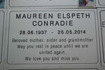 CONRADIE Maureen Elspeth 1937-2014