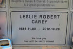 CAREY Leslie Robert 1934-2012