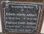 ABBOTT Edwin Hardy 1913-1987 & Patricia Edith 1919-2015