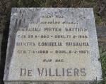 VILLIERS Abraham Pieter Matthys, de 1860-1945 & Martha Cornelia Susanna 1869-1957