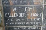 EASBY W.F., CALLENDER 1914-1992