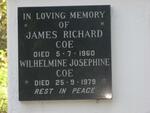 COE James Richard -1960 & Wilhelmine Josephine -1979