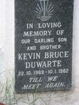 DUWARTE Kevin Bruce 1969-1982