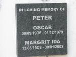 PETER Oscar 1906-1979 & Margrit Ida 1908-2002