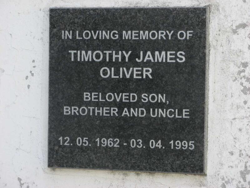 OLIVIER Timothy James 1962-1995