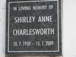 CHARLESWORTH Shirley Anne 1930-2009