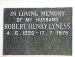 LYNESS Robert Henry 1895-1975