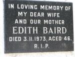BAIRD Edith -1973