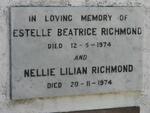 RICHMOND Estelle Beatrice -1974 :: RICHMOND Nellie Lilian -1974