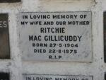 MAC GILLICUDDY Ritchie 1904-1975
