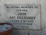 MAC GILLICUDDY John 1899-1988