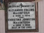 MacINTOSH Alexander Collins 1896-1974 & Christina Johnston 1900-1990