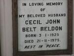 BELDON Cecil John Belt 1925-1975