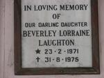 LAUGHTON Beverley Lorraine 1971-1975