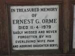ORME Ernest G. -1979