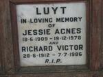 LUYT Richard Victor 1912-1986 & Jessie Agnes 1909-1978