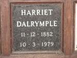 DALRYMPLE Harriet 1882-1979