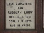 LOUW Rudolph 1931-1978