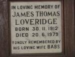 LOVERIDGE James Thomas 1912-1979