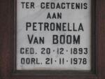 BOOM Petronella, van 1893-1978