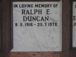 DUNCAN Ralph E. 1916-1978