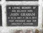 GRAHAM John 1887-1977