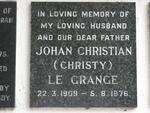 GRANGE Johan Christian, le 1909-1976