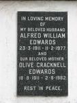 EDWARDS Alfred William 1911-1977 & Olive Cracknell 1911-1982