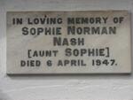 NASH Sophie Norman -1947