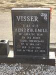 VISSER Hendrik Emile 1935-1987