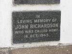 RICHARDSON John -1945