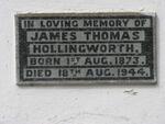 HOLLINGWORTH James Thomas 1873-1944