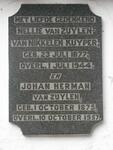 ZUYLEN Johan Herman, van 1875-1957 & Nellie VAN NIKKELEN KUYPER 1877-1944