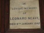 NEAVE Leonard -1947