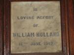 HOLLAND William -1947