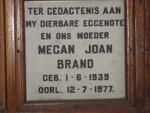 BRAND Megan Joan 1939-1977